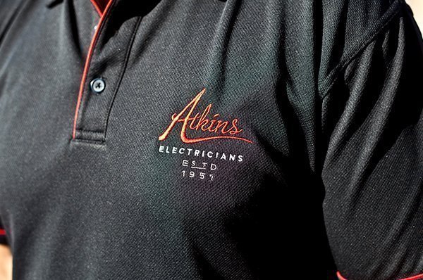 Atkins electricians shirt uniform.
